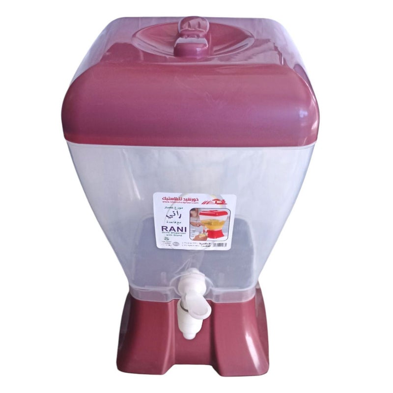 Khurshid Plastics Rany Plastic Juice dispenser from Khurshid Plast for Plastics - Red - Image 2